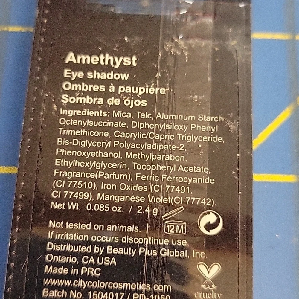 City Color Matte Shadow 2.4g New Sealed Item Amethyst